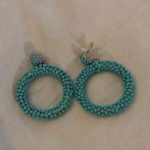 Chic Turquoise Beaded Earrings